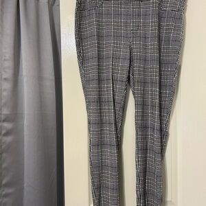 Black and White Plaid Pants